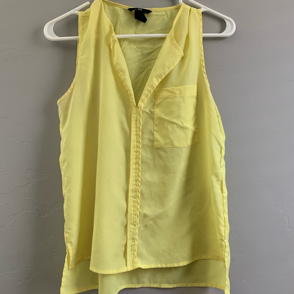 Yellow H&M blouse